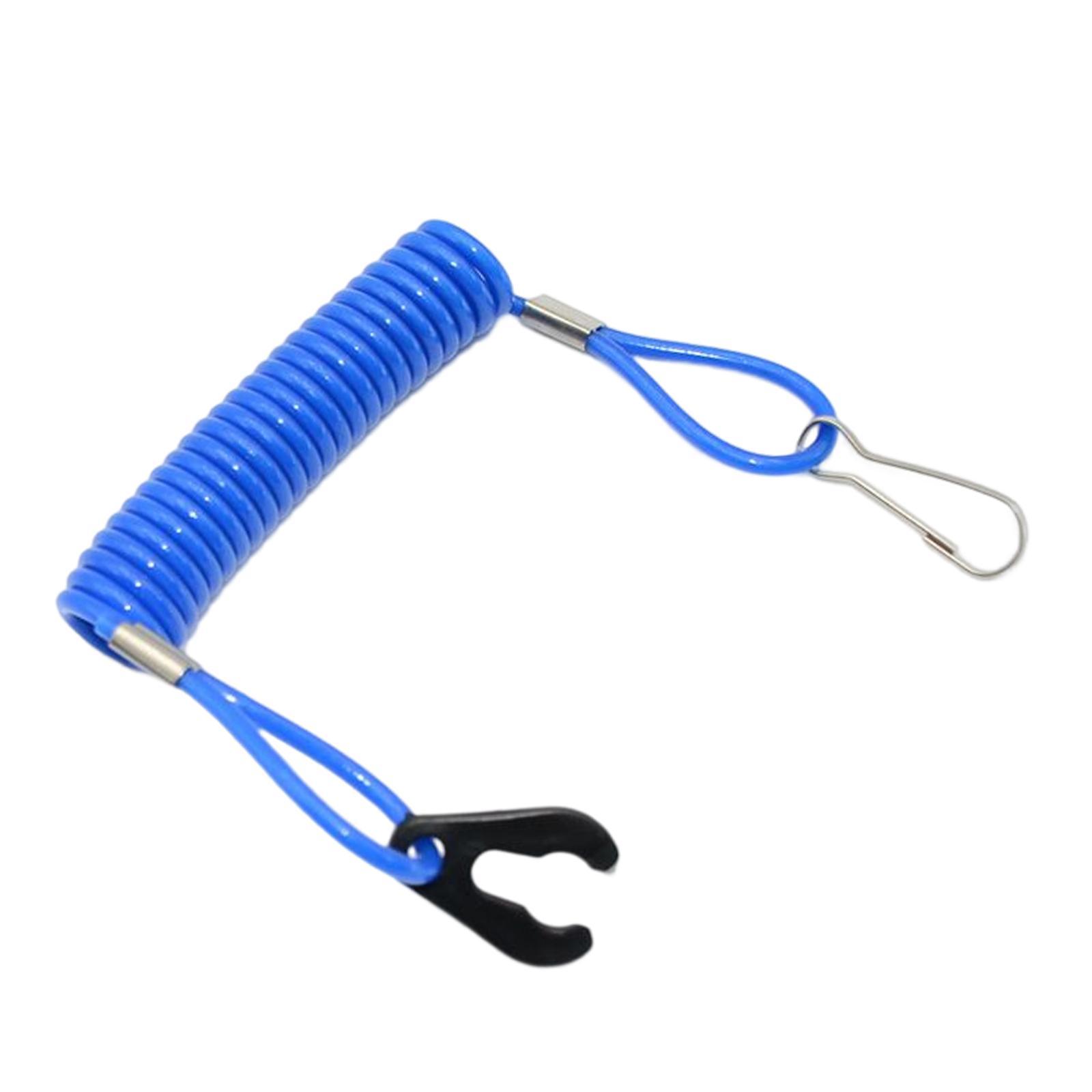 Boat Engine Motor Kill Stop Clip Hook blue