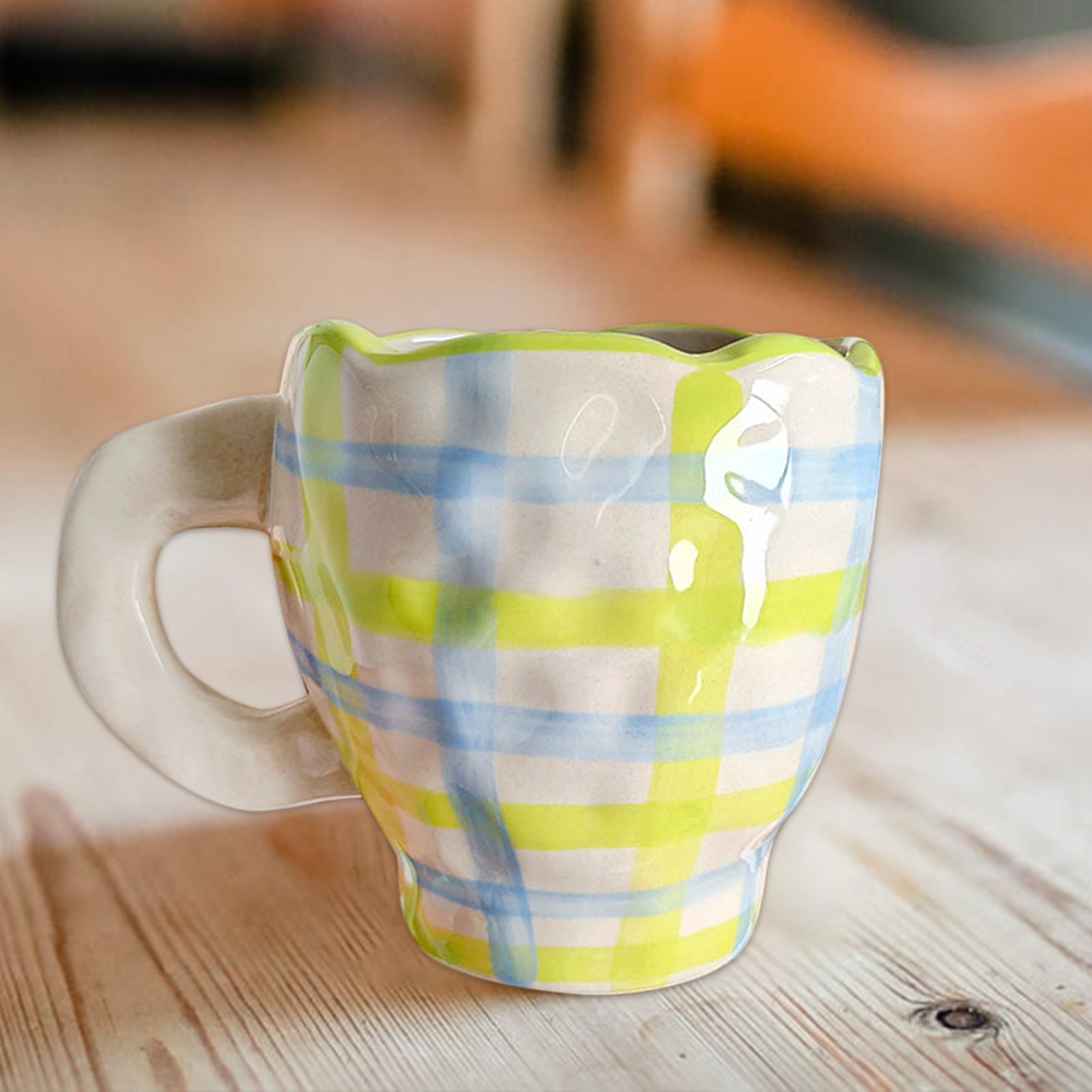 2 Pieces Ceramic Coffee Mugs Cups Breakfast Juice Milk Water Cups Gift