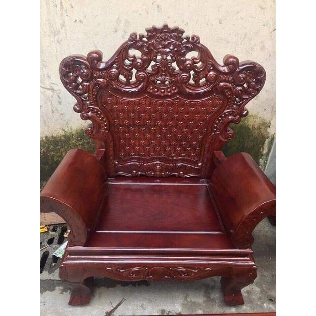 Bộ bàn ghế hoàng gia luis gỗ xà cừ