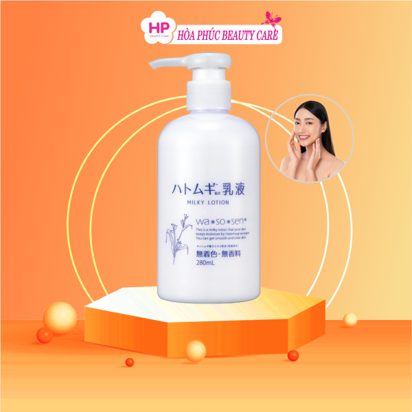 Lotion Cấp Ẩm Và Dưỡng Trắng Da Ý Dĩ Wasosen Milky Lotion(Chai 280 mL)