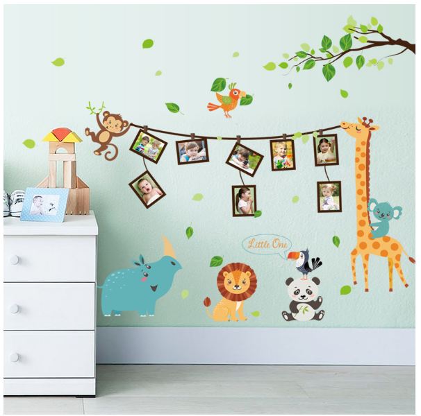 Decal dán tường photo các loại động vật LALASHOP DC2102