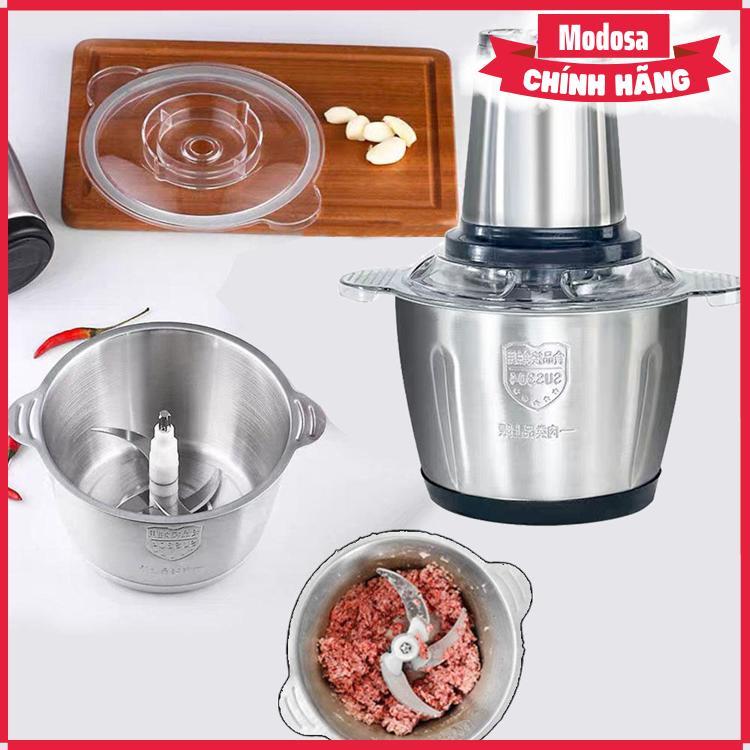 Máy Xay Thịt Modosa 4 Lưỡi - Dung Tích 2 Lít - Công Suất 300W - Hàng Chính Hãng