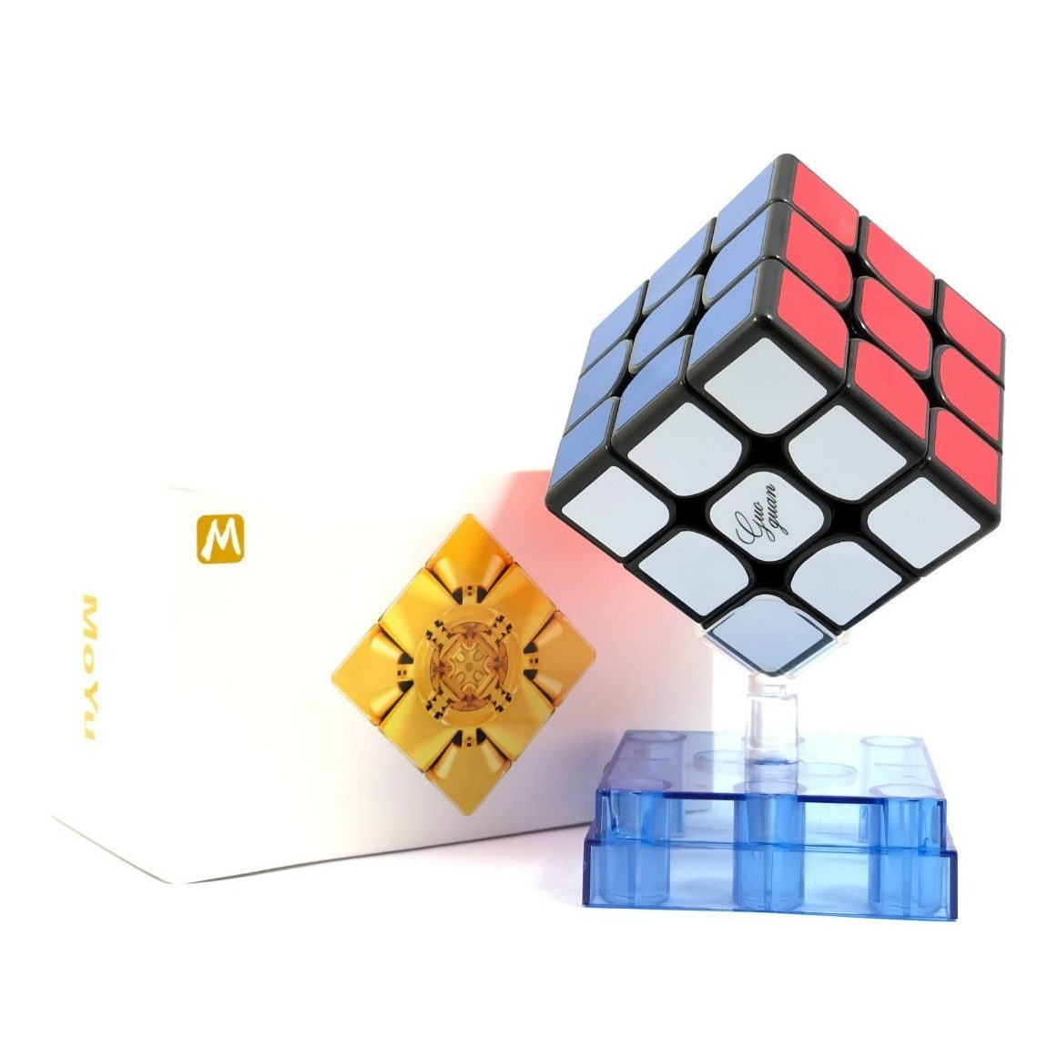 Rubik 3x3 YueXiao EDM 3x3x3 Cube black (có nam châm) hiệu GuoGuan