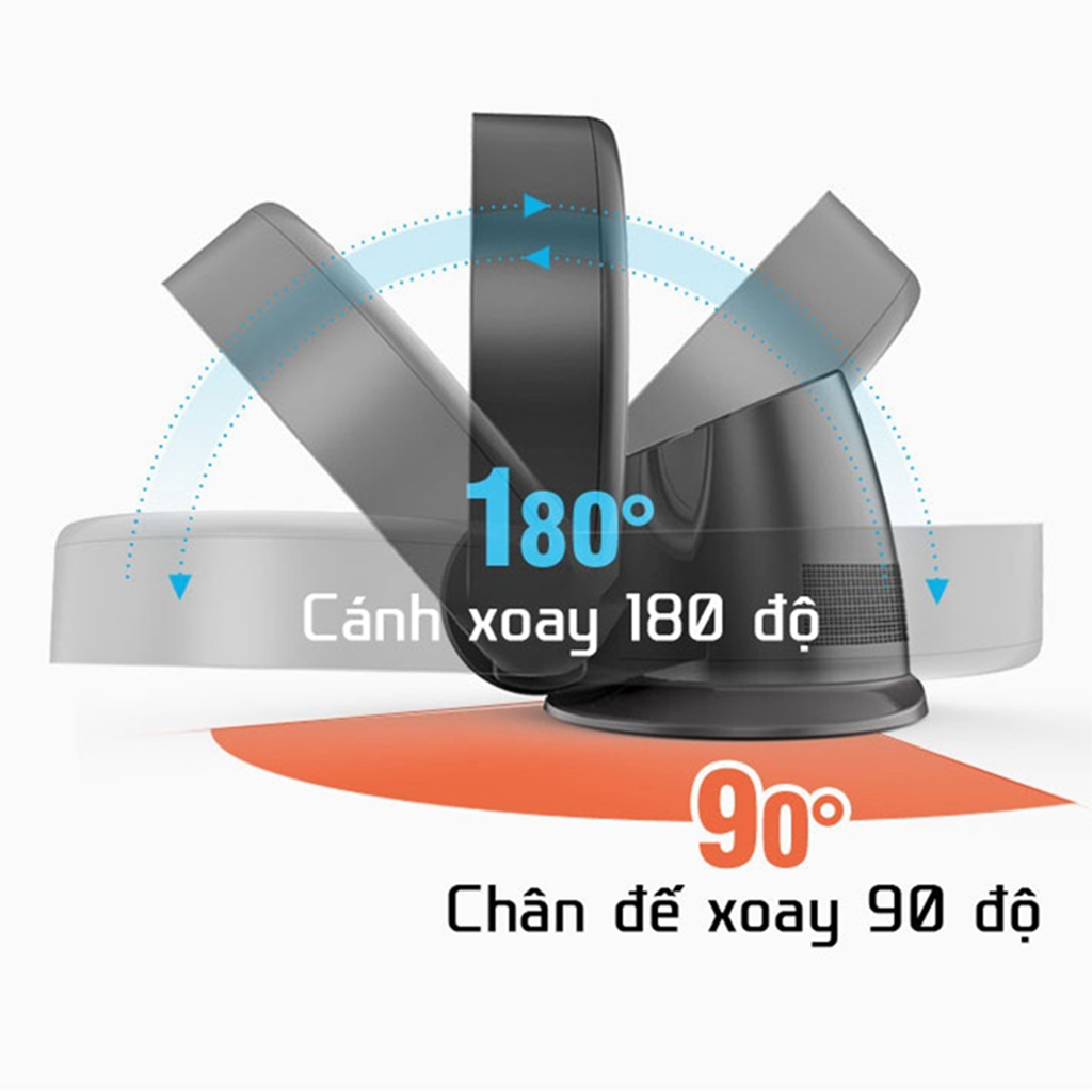 Quạt Không Cánh CR-305B Siêu Mát, Tiết Kiệm Điện, An Toàn Cho Trẻ Nhỏ - Quạt Treo Tường Và Để Bàn Tiện Lợi