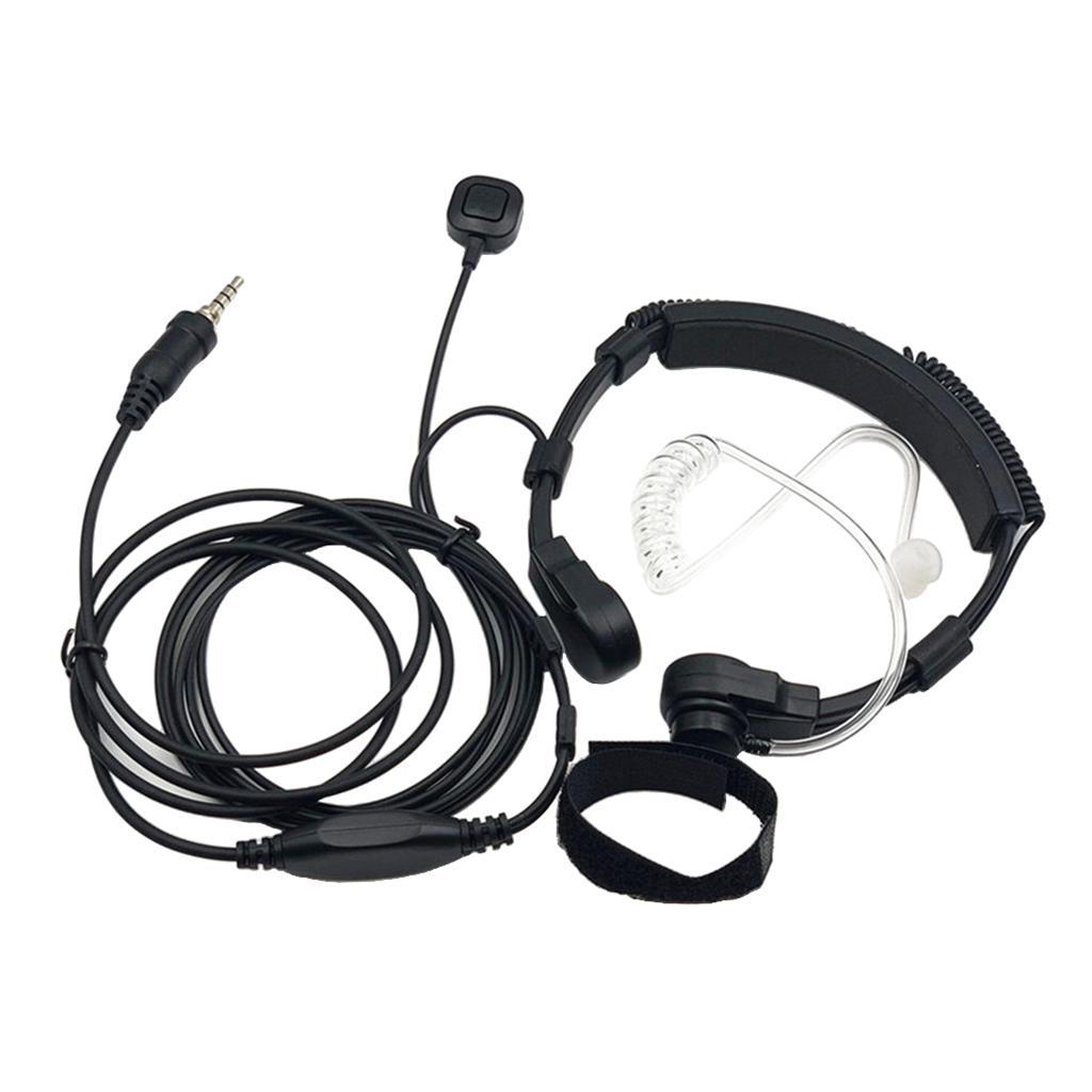 Radio Throat Mic Earpiece for  Vertex Radio VX-6E VX-6R VX-7E VX-177