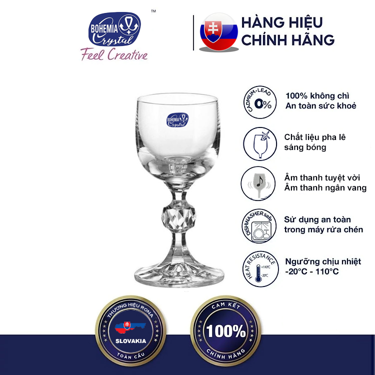 BỘ 6 LY UỐNG RƯỢU MẠNH 050 ML
