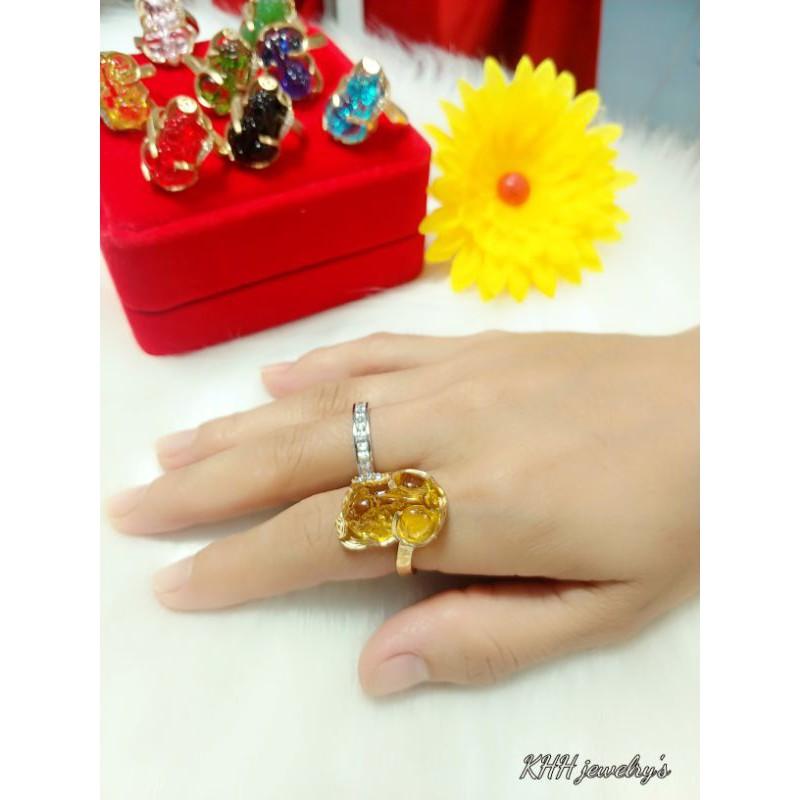Nhẫn Tỳ Hưu Tiền Phong Thủy Vàng Vonfram-Bảo hành 5 năm dùng
