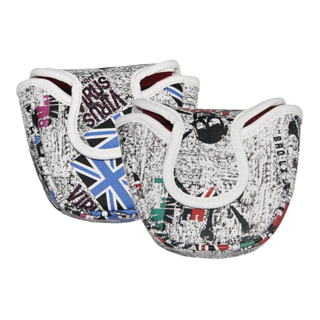 Waterproof PU Golf Mallet Head Cover / Golf Center Shaft Headcover