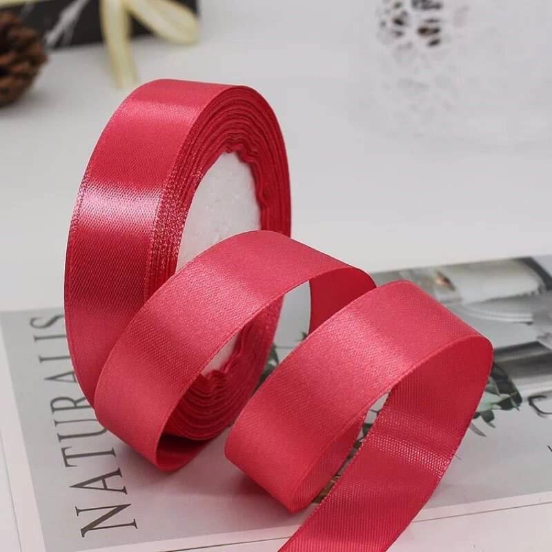 Ruy băng satin lụa bo viền 20mm cao cấp, ribbon, ruybang trang trí