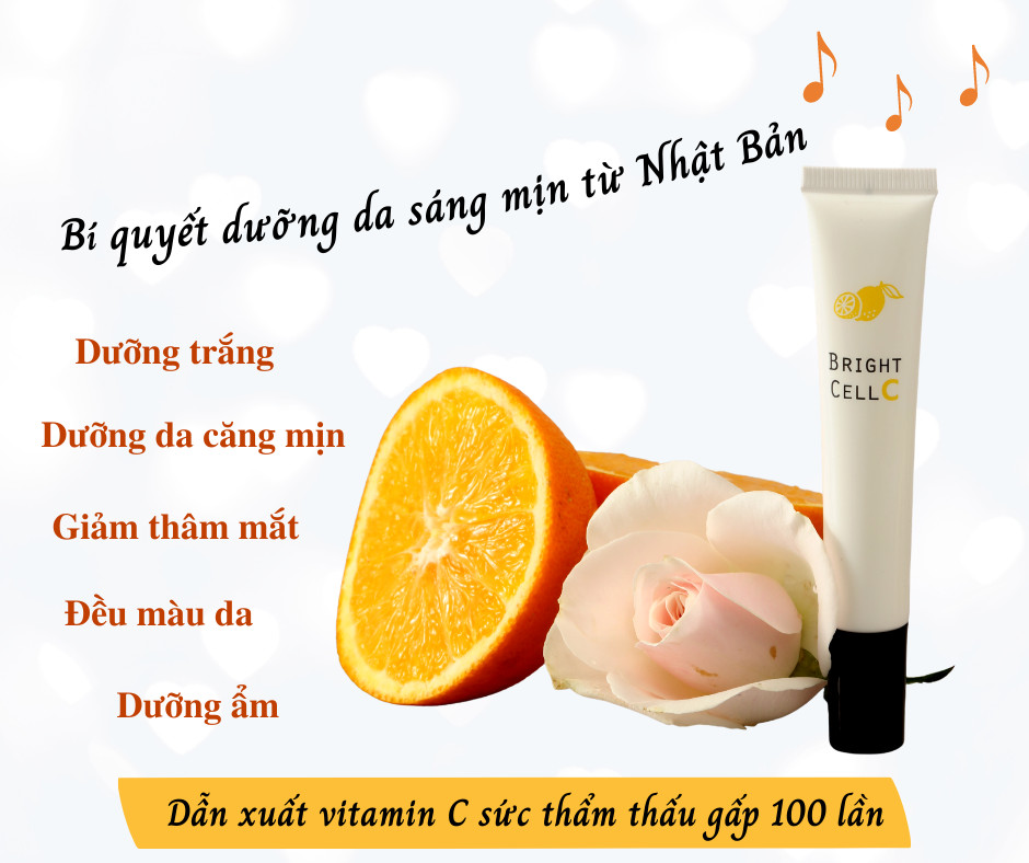 Kem dưỡng trắng da Bright Cell C nhập khẩu Nhật Bản