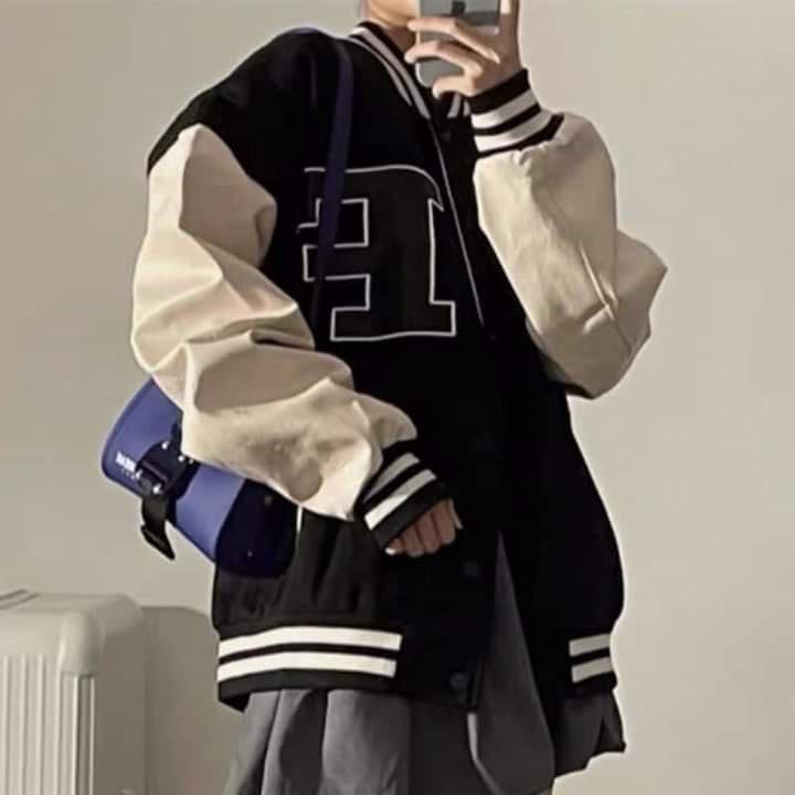 Áo khoác bomber dù unisex form rộng 2 lớp 28 nam nữ ulzzang Wind siêu xinh.