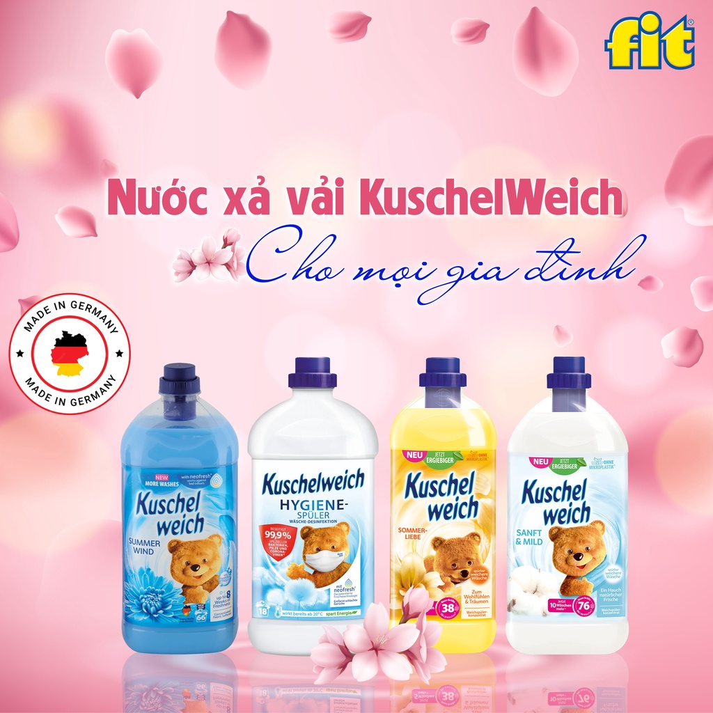 Nước xả làm mềm vải dịu nhẹ KUSCHELWEICH bé yêu chai 2L