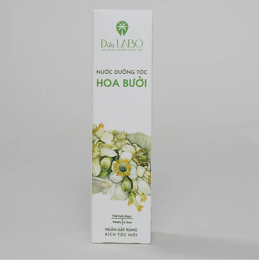 Nước dưỡng tóc Hoa Bưởi 70ml ngăn rụng tóc, kích tóc mới, mềm mượt & vấn vương hoa bưởi