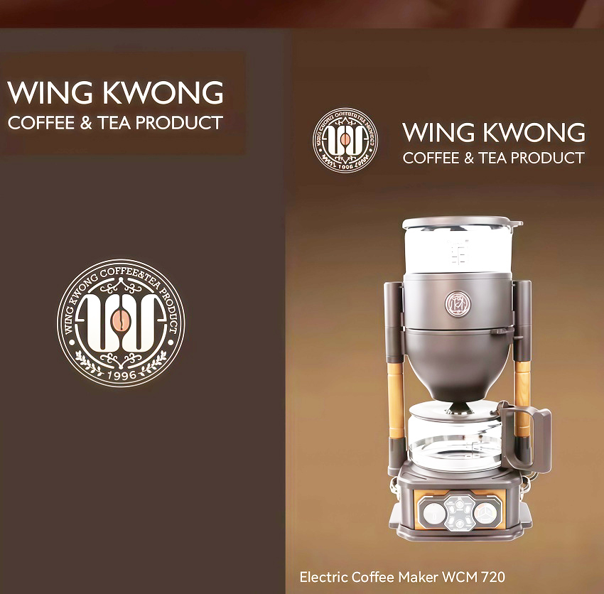 Máy pha cà phê, trà Drip cao cấp - Dòng máy chuyên nghiệp. Thương hiệu Đài Loan Wing Kwong cao cấp WCM-720. HÀNG CHÍNH HÃNG