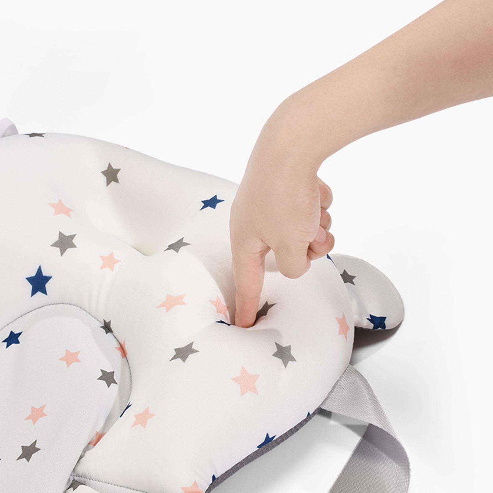 Anti-Slip Baby Bath Support Seat Soft Baby Bath Pillow for 0-6 Months
