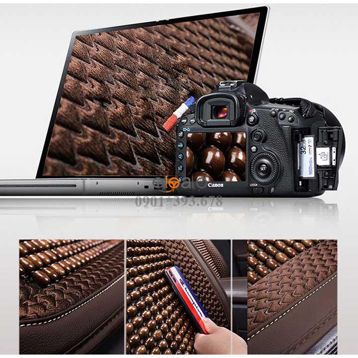Áo trùm lót bọc ghế xe ô tô Kia Cerato da PU hạt gỗ tự nhiên CAO CẤP