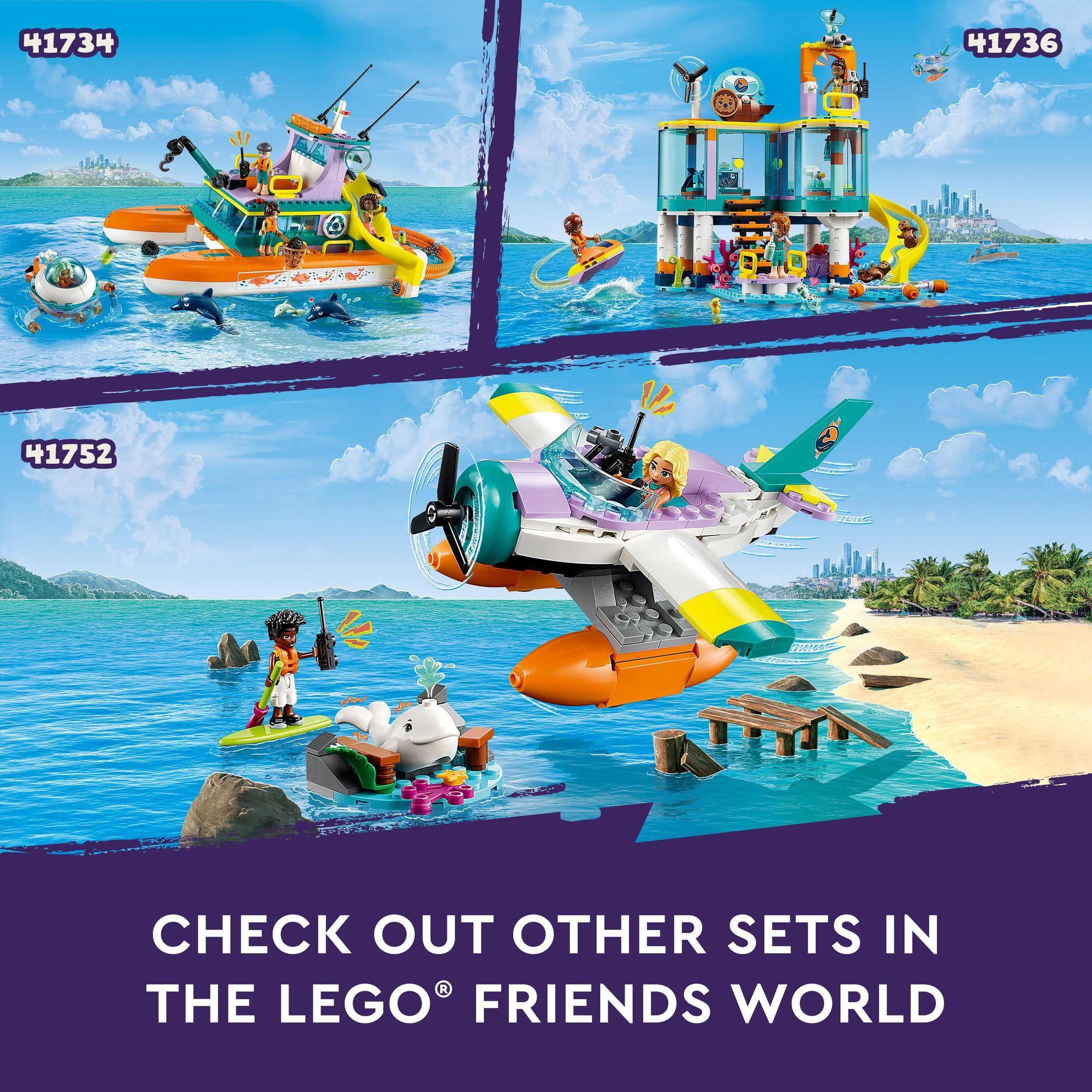 LEGO Friends 41752 Đồ chơi lắp ráp Máy bay giải cứu sinh vật biển (203 chi tiết)