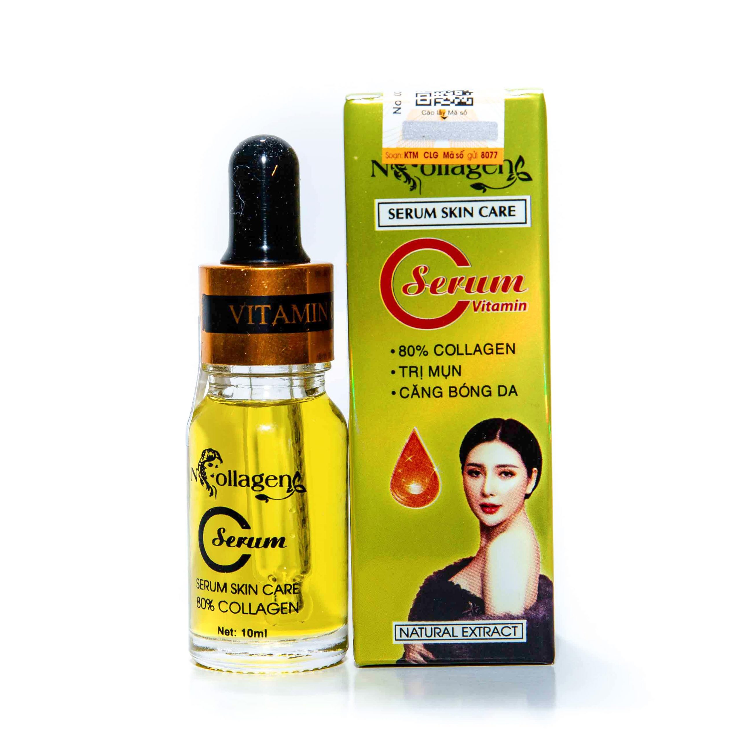Serum tế bào gốc dưỡng ẩm trắng da giảm thâm Ncollagen 10ml