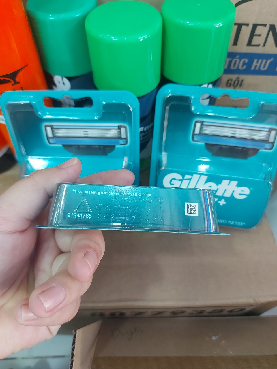 Hộp lưỡi dao cạo râu Gillette Mach3, vỉ 3 lưỡi