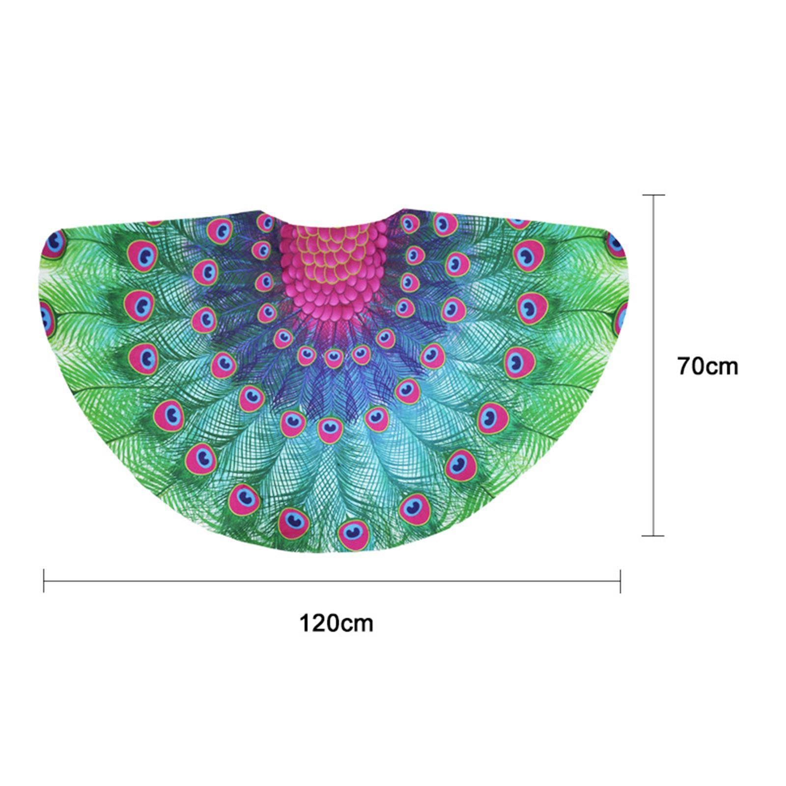 Peacock Cloak Costume Cloak Cosplay Fancy Dress Carnival Decoration Fancy Dress Costume Toy Party Cloak Cape for Accessories Kids Boys Girls