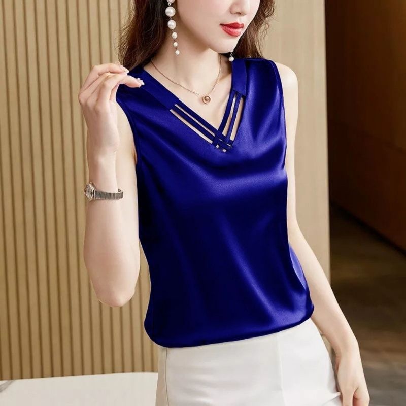 Áo kiểu nữ đẹp chất lụa Latin mềm,mịn,mát Áo kiểu nữ Hàn Quốc Storevanshop AO0004