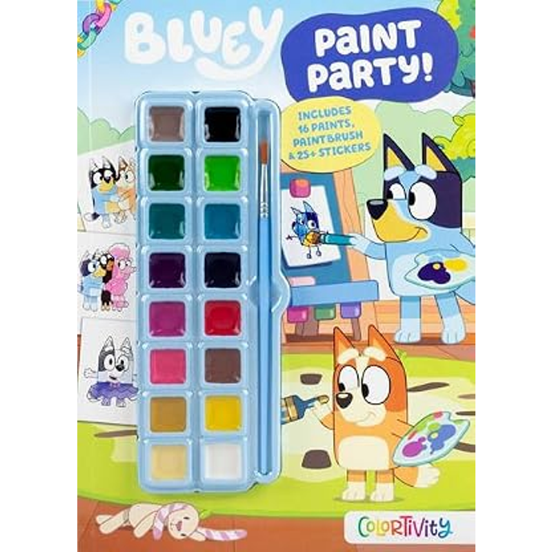 Sách Bluey Colortivity: Paint Party!
