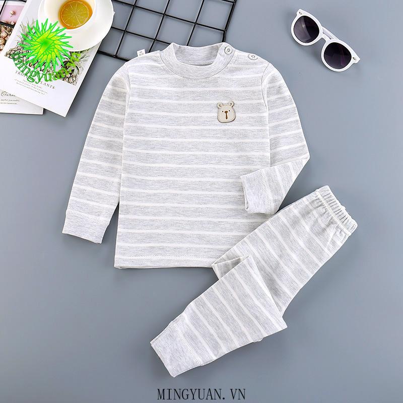 Set Áo Thun Dài Tay + Quần Dài Cho Bé