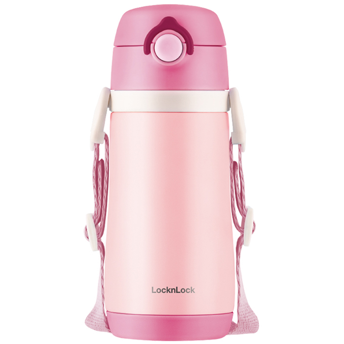 Bình Giữ Nhiệt Cho Cho Trẻ Em Locknlock Cozy Kids Straw Tumbler Lhc4236Pik 330Ml - Màu Hồng