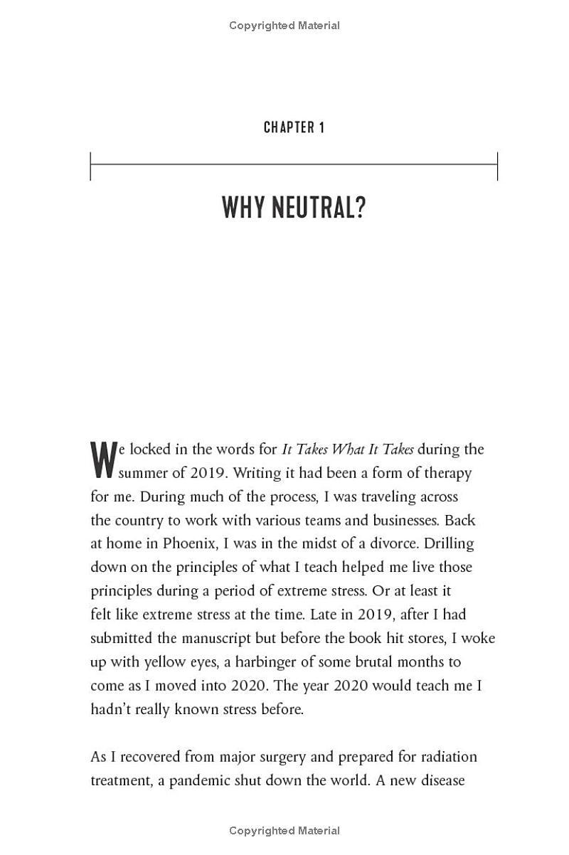 Sách ngoại văn: Getting To Neutral