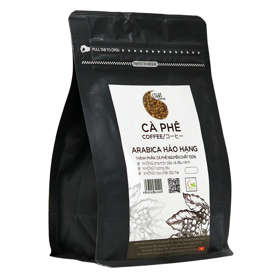 Cà Phê Hạt Arabica Hảo Hạng Light Coffee 250g