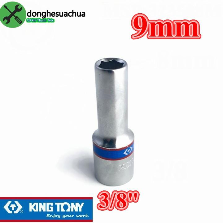 Tuýp 9mm loại 3/8 dài 63mm có 6 cạnh màu trắng Kingtony 323509M