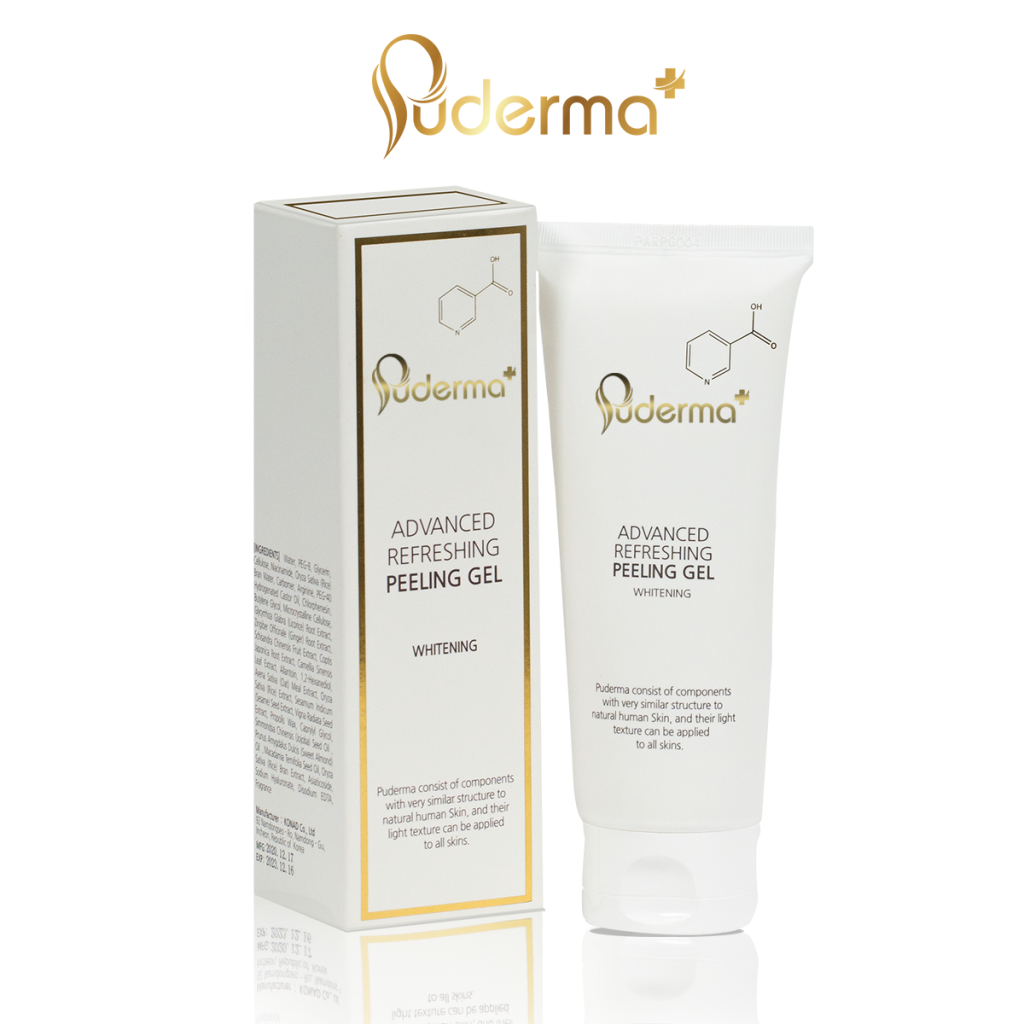 Tẩy Da Chết Toàn Thân Puderma Advanced Refreshing Bady Scrub: cấp ẩm, làm sạch sâu, mịn da,ngăn ngừa mụn