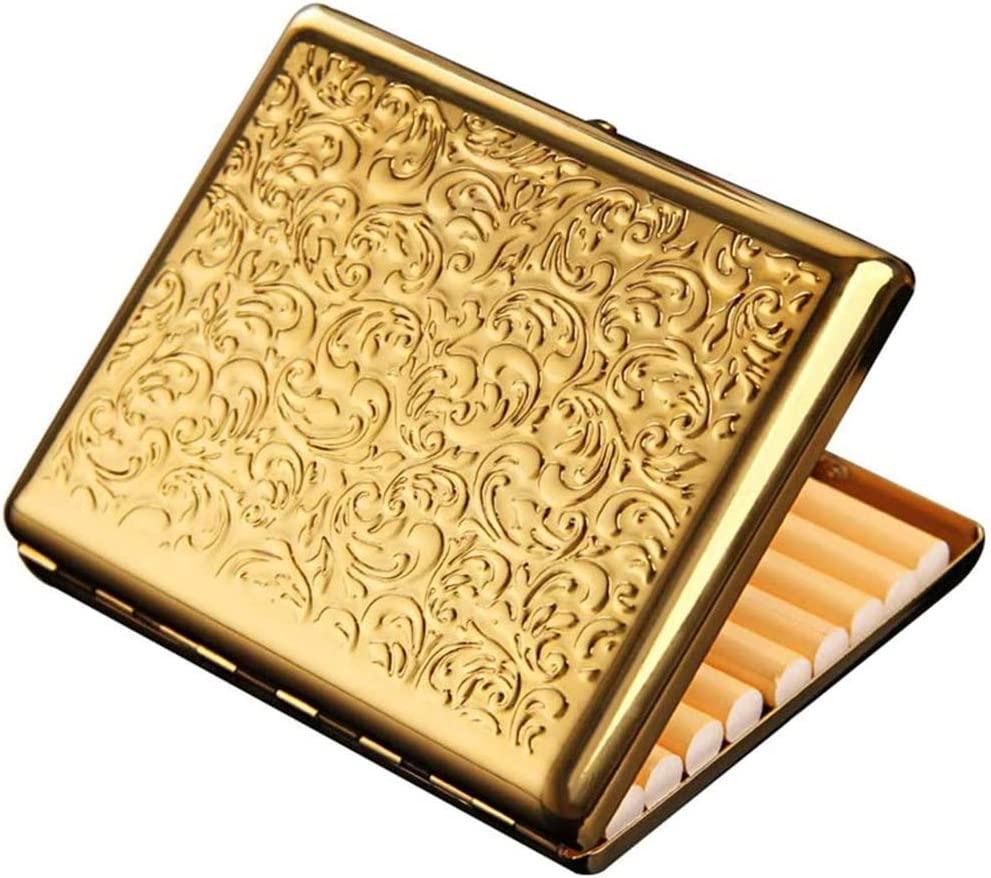 Hộp đựng  Hộp đựng  bằng đồng dễ mang theo, Gói đầy đủ bằng kim loại 20 Hộp đựng  thông thường, Hộp đựng  không lửa chống gió Cỡ lớn cho nam và nữ