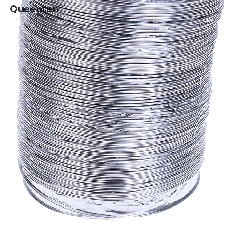 Queenten 4inch Aluminum Ventilator Pipe Air Ventilation Hose Flexible Exhaust Duct 1.5M QT