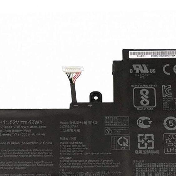 Pin Tương Thích Cho Laptop Asus Vivobook S15 S530U S530Ua S530Un X530Fn 42Wh B31N1729 - Hàng Nhập Khẩu New Seal TEEMO PC TEBAT725