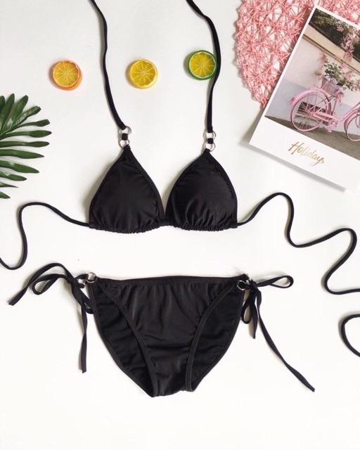 Đồ bơi bikini basic phối khoen