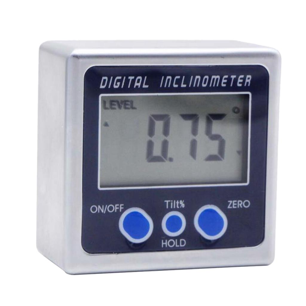 Digital Angle Gauge Protractor Bevel Box Magnetic Inclinometer Measure 0-360°