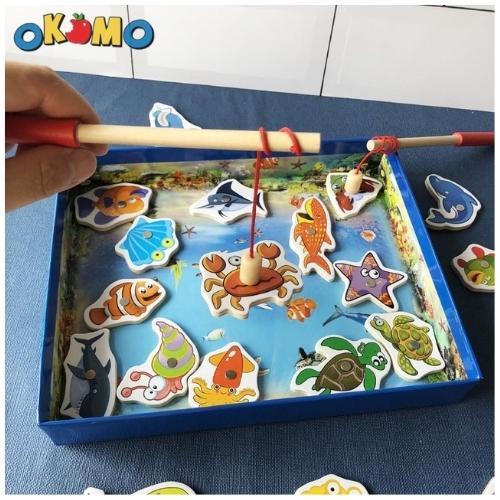 Đồ chơi câu cá 32 chi tiết giúp tăng khẳng năng phản xạ khéo léo cho bé OKOMO