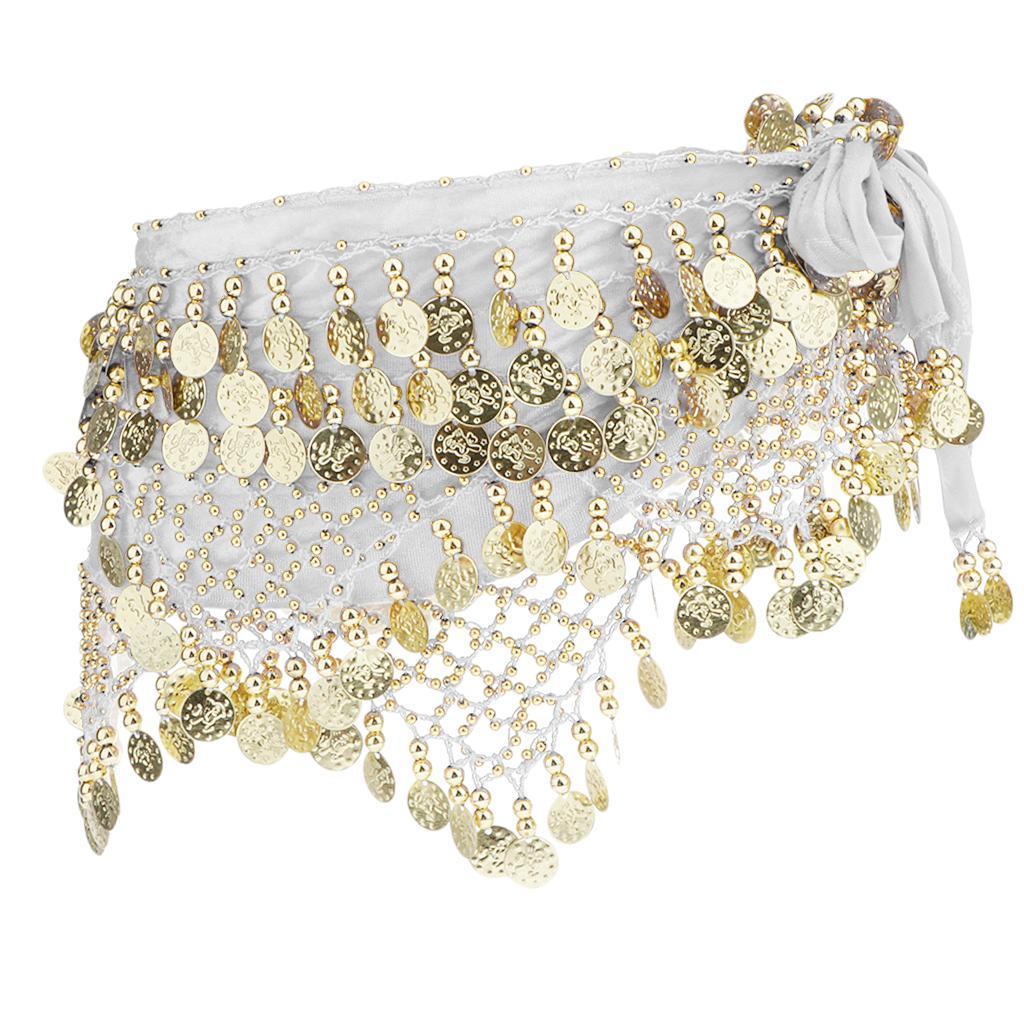 Belly Dance Waist Chain White