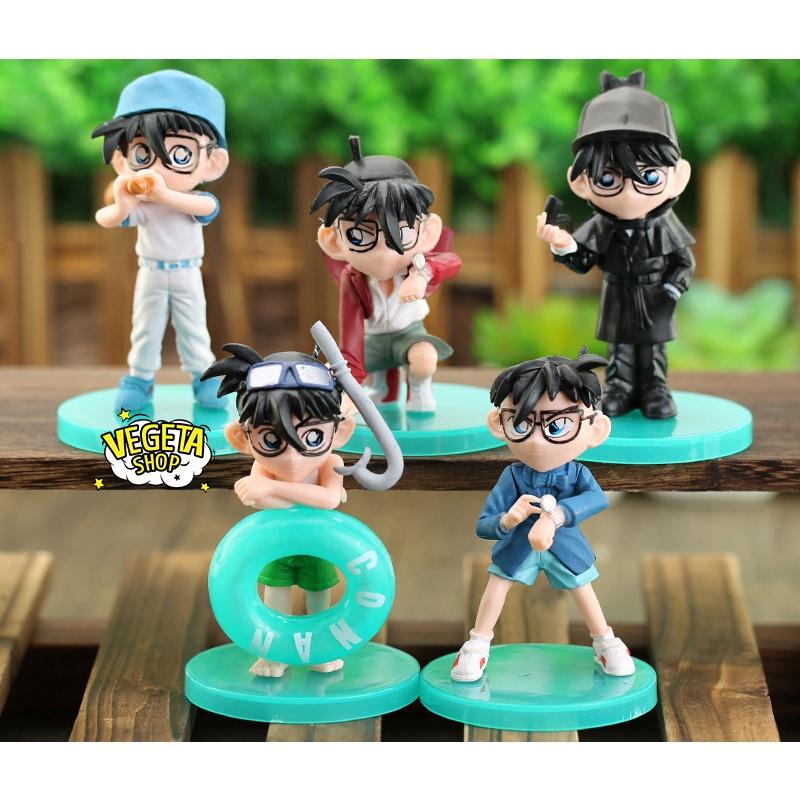 Mô hình Conan - Mô hình Shinichi - Mô hình Edogawa Conan Shinichi Kudo - Đế xanh lục bán lẻ tùy chọn mẫu - Cao 9~12cm