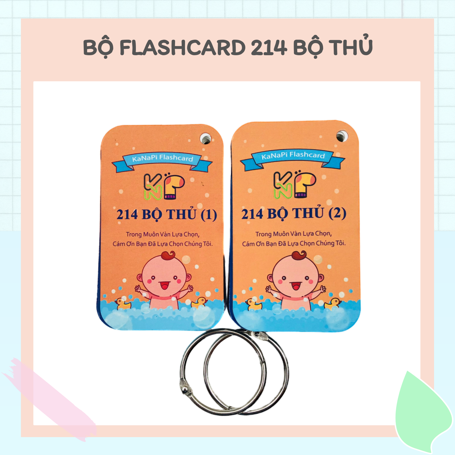 Thẻ Học Flashcard 214 Bộ Thủ