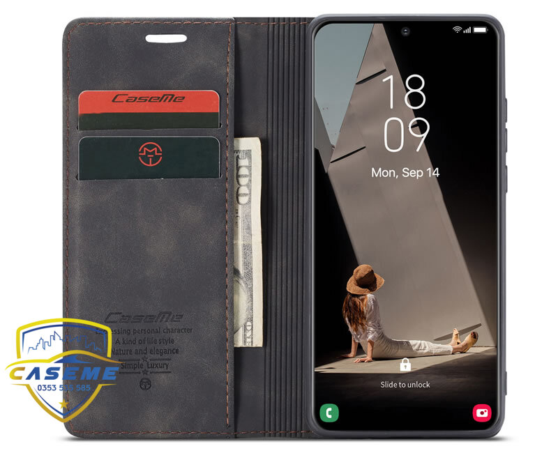 Bao da Caseme cao cấp dành cho Samsung Galaxy S22 - Hàng Nhập Khẩu