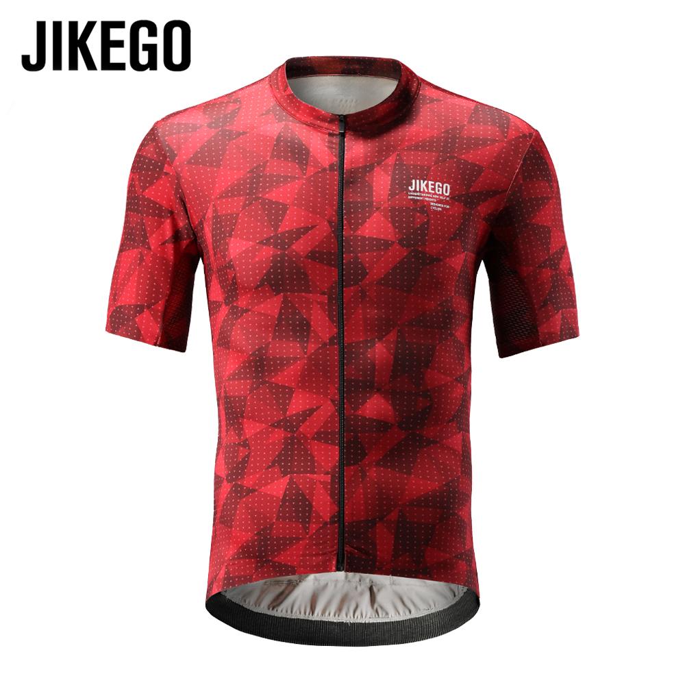 Jikego Man Cycling Maillot MTB Jersey Mountain Bike áo sơ mi xe đạp áo thun áo phông Maillot Ciclismo nhanh chóng khô Color: red Size: XXL