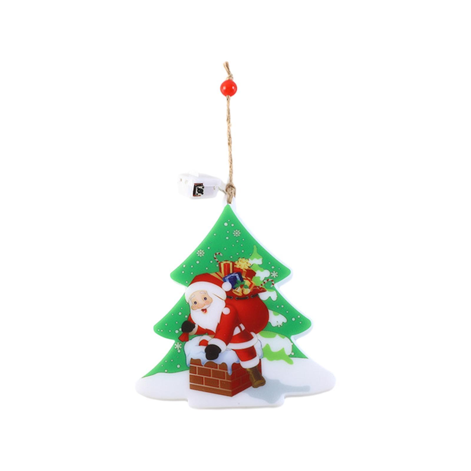 Christmas Tree Pendant Colorful Christmas Tree Light for Outdoor Home Garden