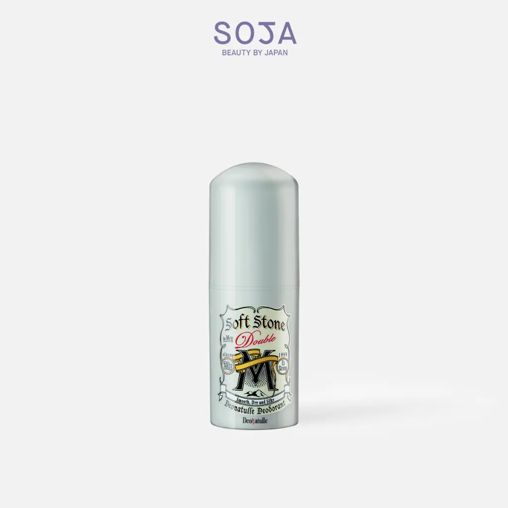 Lăn Khử Mùi Đá Khoáng Dạng Sáp Cho Nam Deonatulle Soft Stone Double Non-Menthol For Men 20G