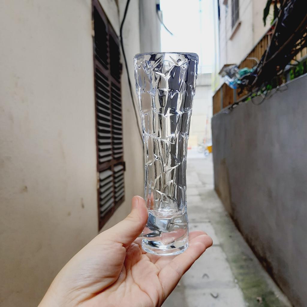 Lọ hoa thủy tinh pha lê nhỏ để bàn trang trí sang trọng