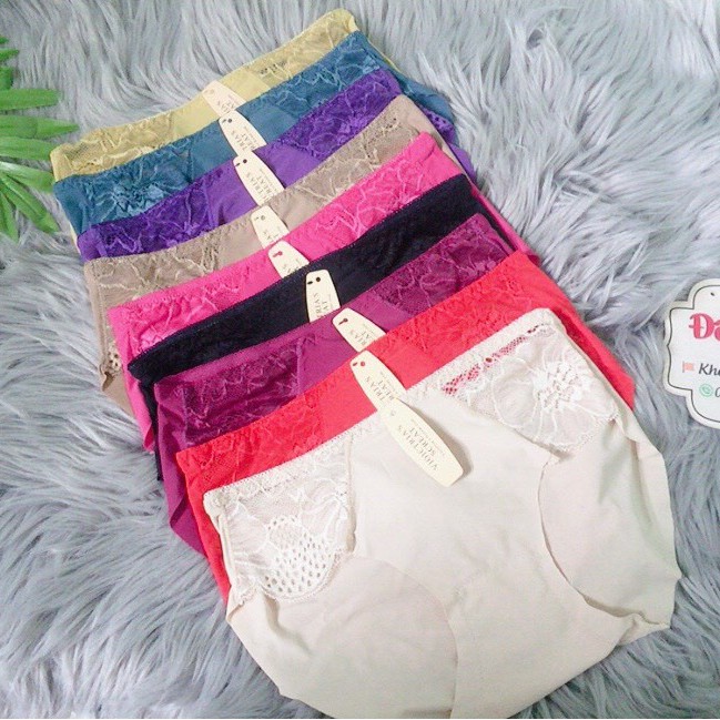 QUẦN LÓT SU THUN LẠNH PHỐI REN 2 BÊN