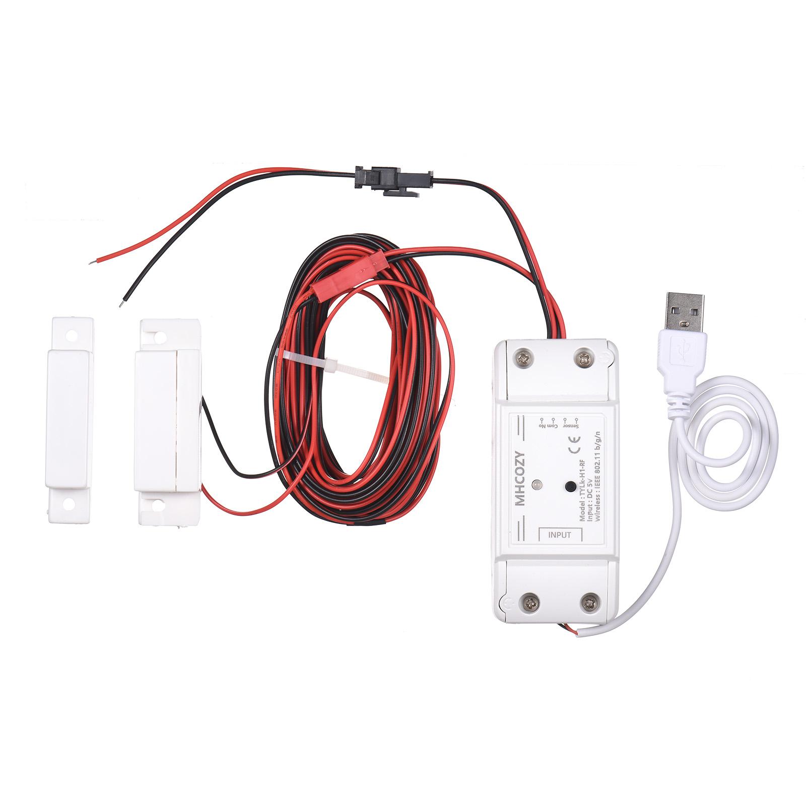 WIFI Intelligent Garage Door Opener Controller Lift Switch Mobile Phone APP Remote Control Timer Switch Compatible with Amazon Alexa and Google Home, IFTTT for Voice Control