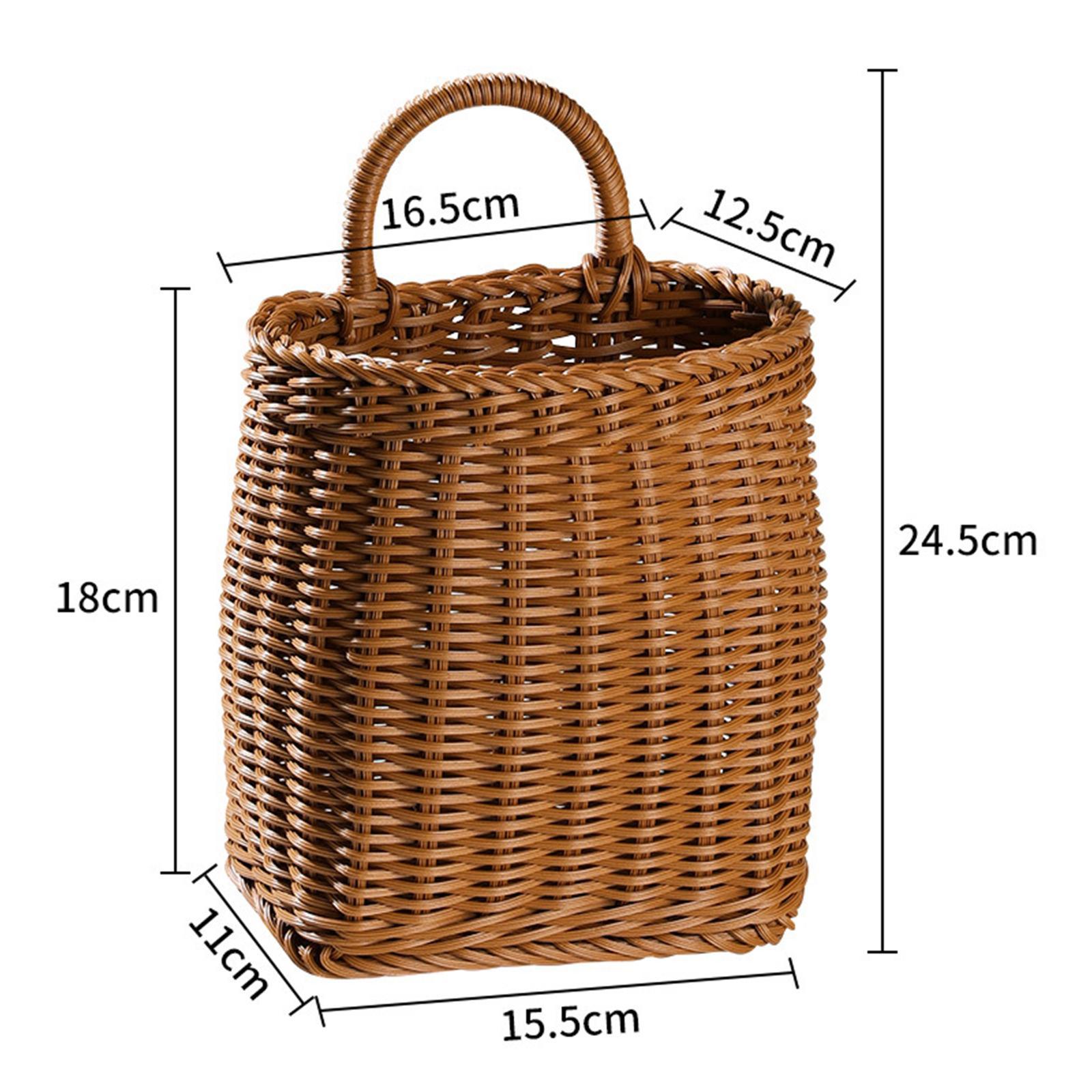 Kitchen Hanging Storage Basket Pot Plants Holder for Pantry Bathroom Home Office