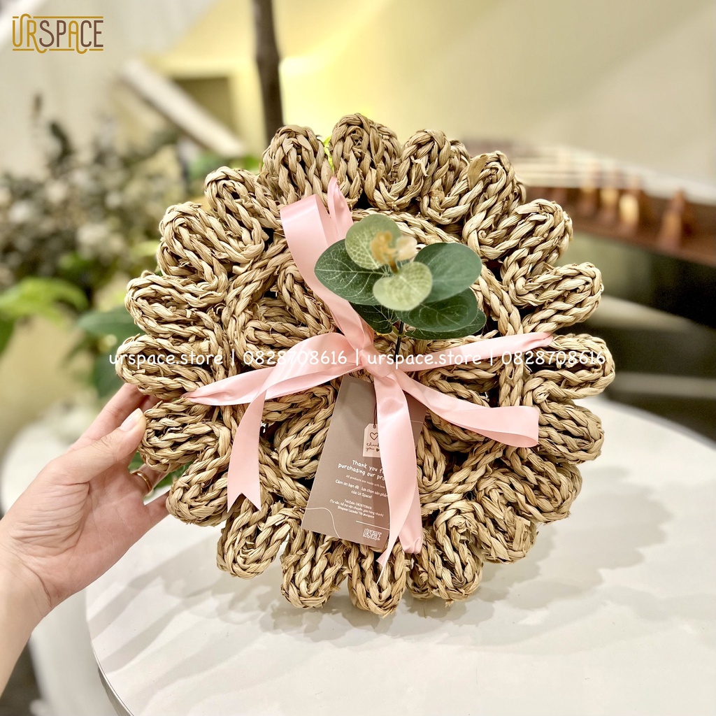 Set quà tặng Valentine 4 tấm lót bàn ăn trang trí decor Ur Space/ Valentine Gift Set of 4 pcs place mat